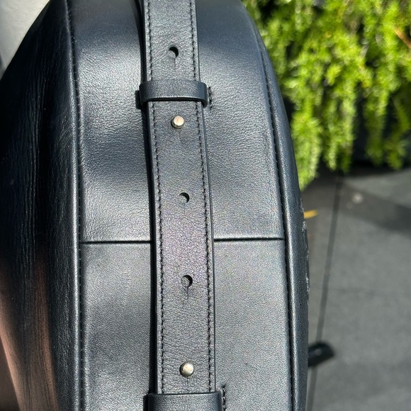 Shanghai Tang Black Leather Hobo Bag - Picture 7 of 14